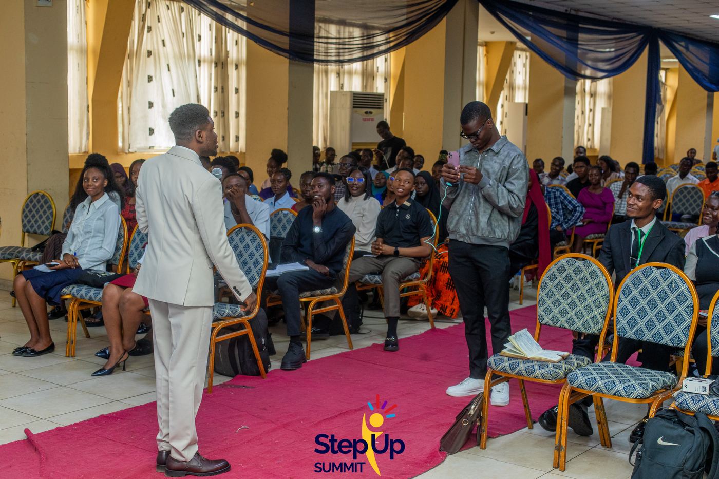 Q&A moment at Step-Up Summit